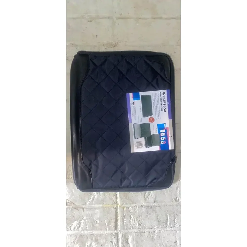 Weber Laptop Computer Case Cover Clutch Padded Black 15.5 X 10.5
